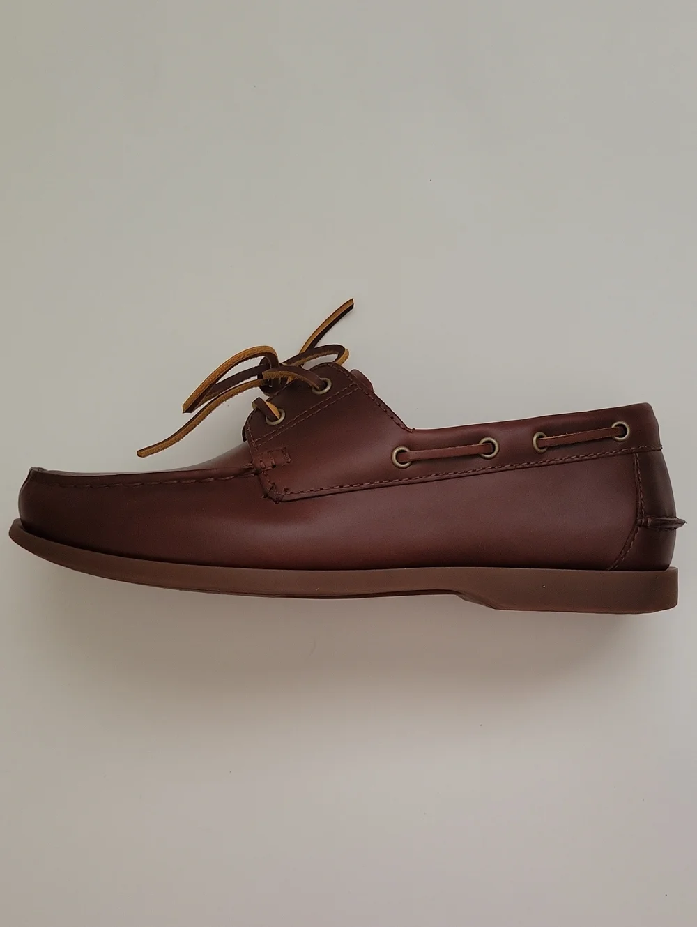 J. Crew Men’s Brown Leather Boat Shoes